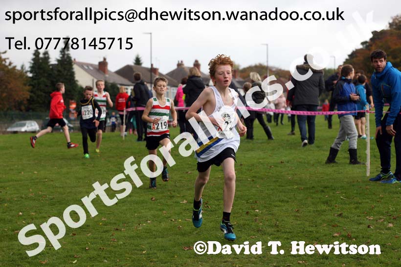 Boys under-11s Northern Cross Country Relays, Graves Park, Sheffield. Photo: David T. Hewitson/Sports for All Pics